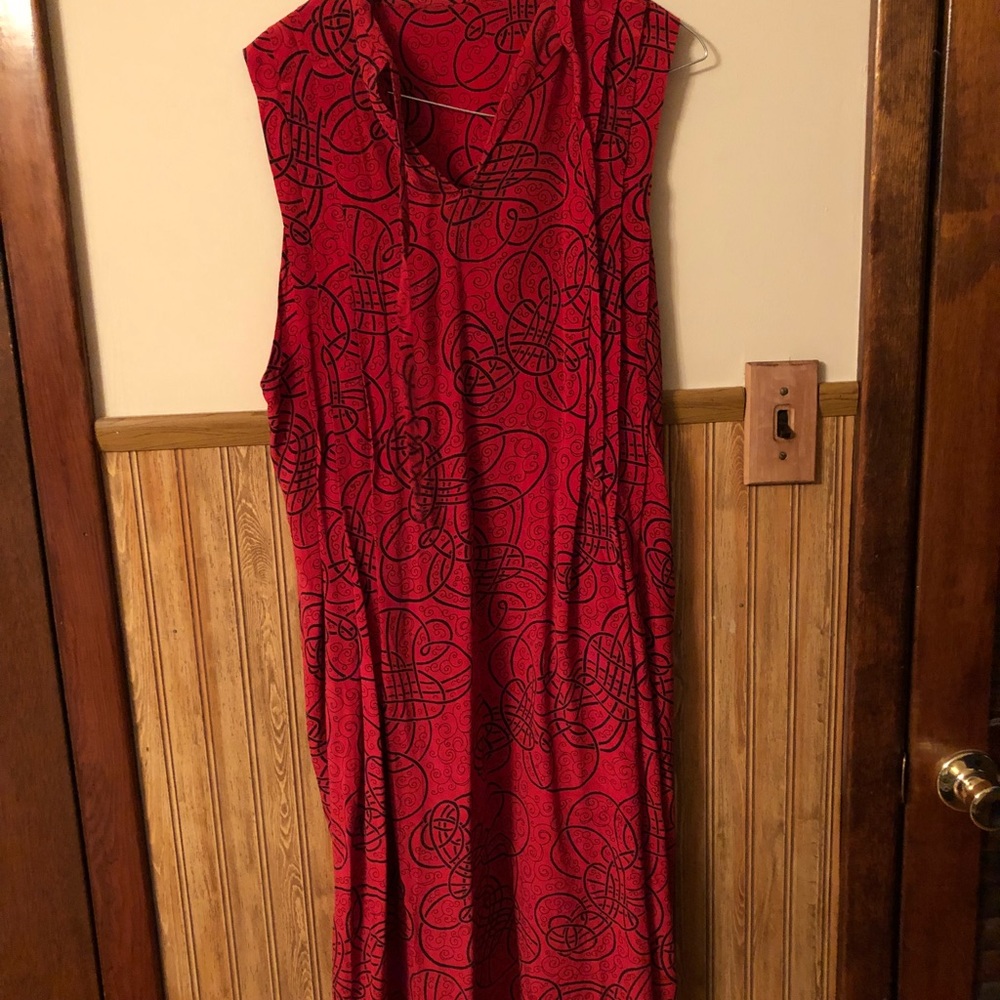 Vintage red  and black dress